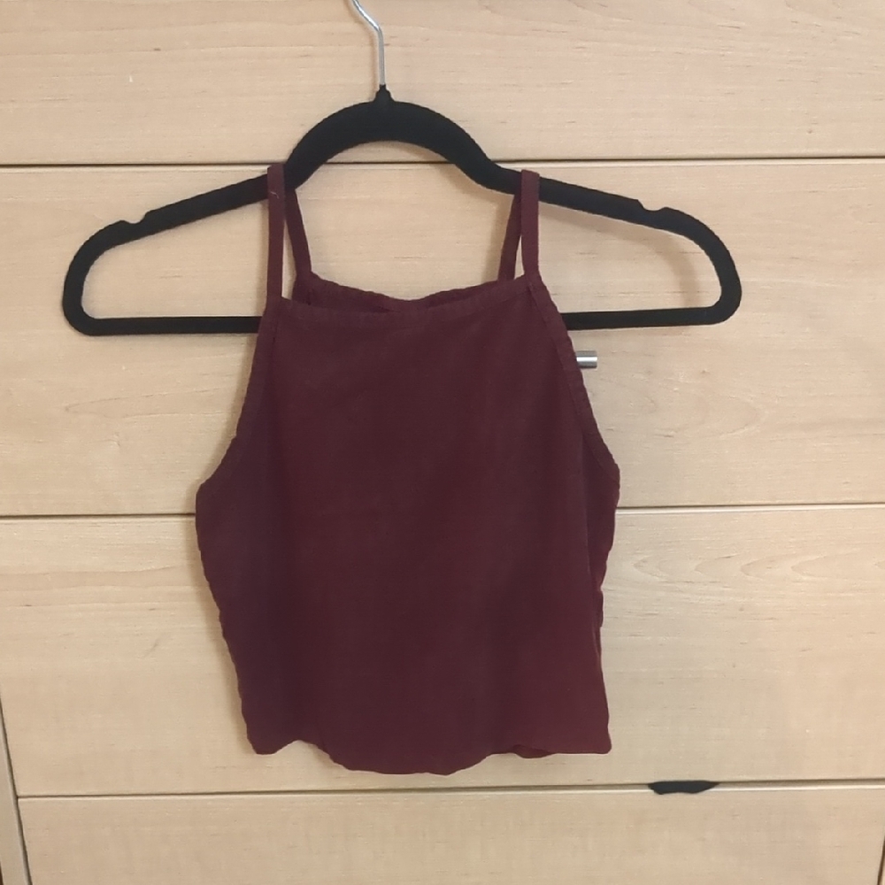 Rue21 Maroon Halter Crop Top